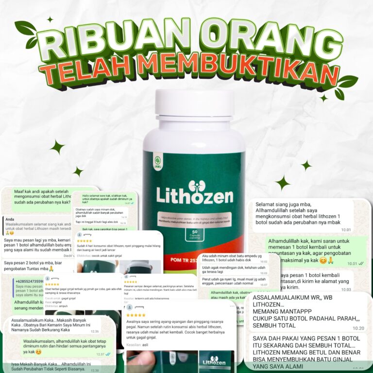 Ribuan Orang Telah Merasakan Obat Kencing Sakit Lithozen