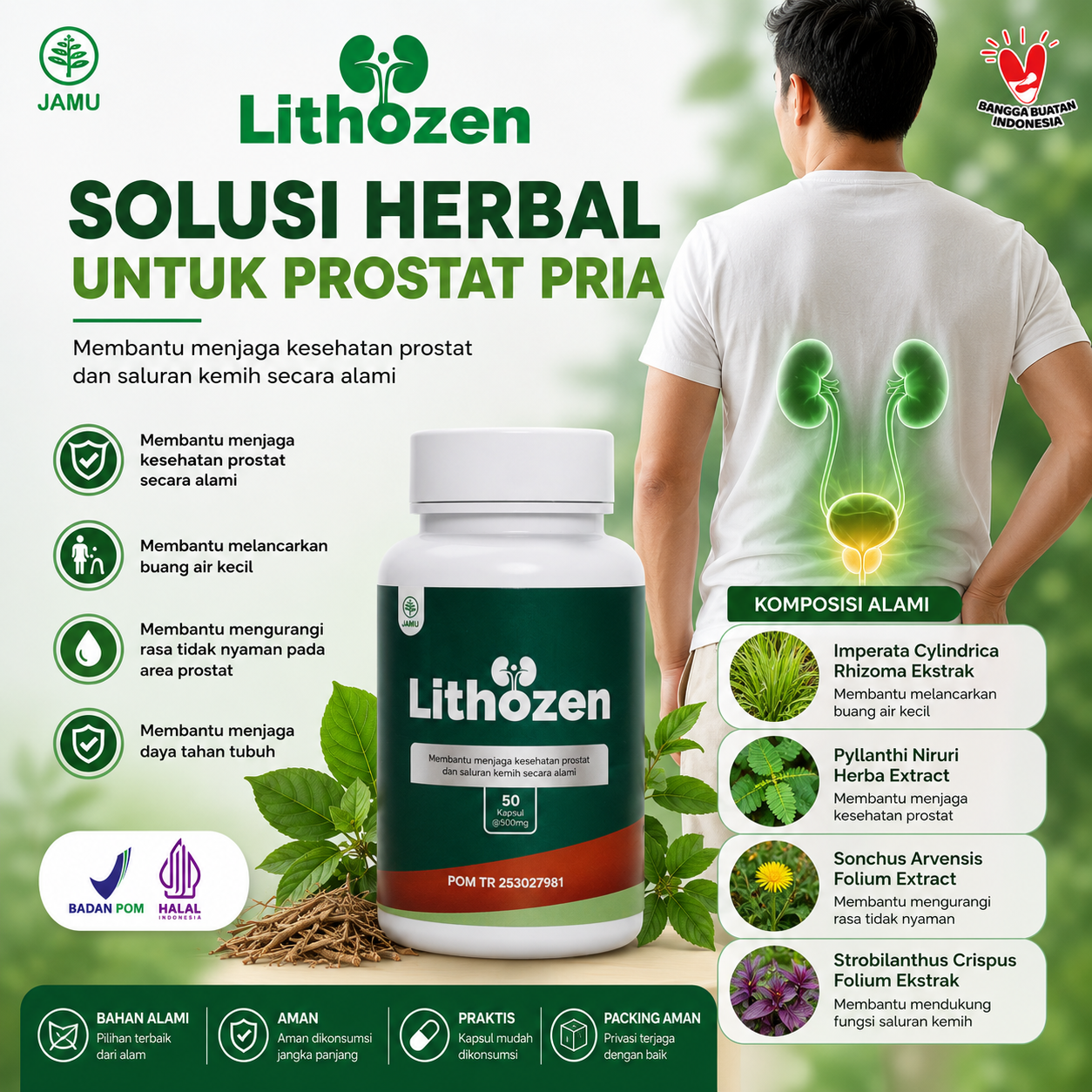 Kapsul Herbal Lithozen